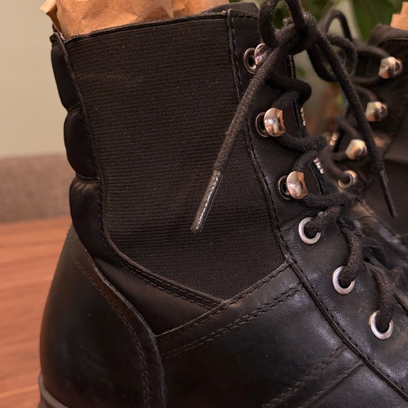 Marc Fisher Black Platform Combat Boots - Picture 8 of 8